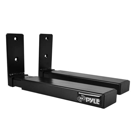 metal speaker wall brackets for center channel|center channel speaker shelf.